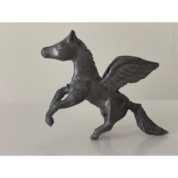Rawcliffe Pewter Winged Horse Pegasus Bunny Rabbit Figurines Lot of 3 VTG - Picture 7 of 11
